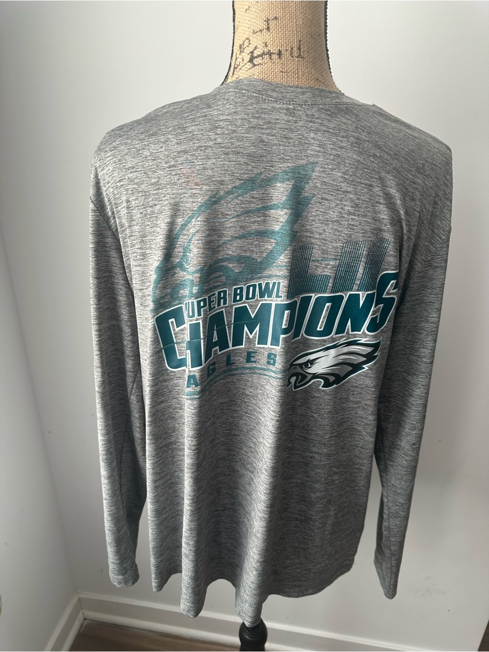 NFL Pro Line by Fanatics Philadelphia Eagles Conference Champions Gray Shirt L